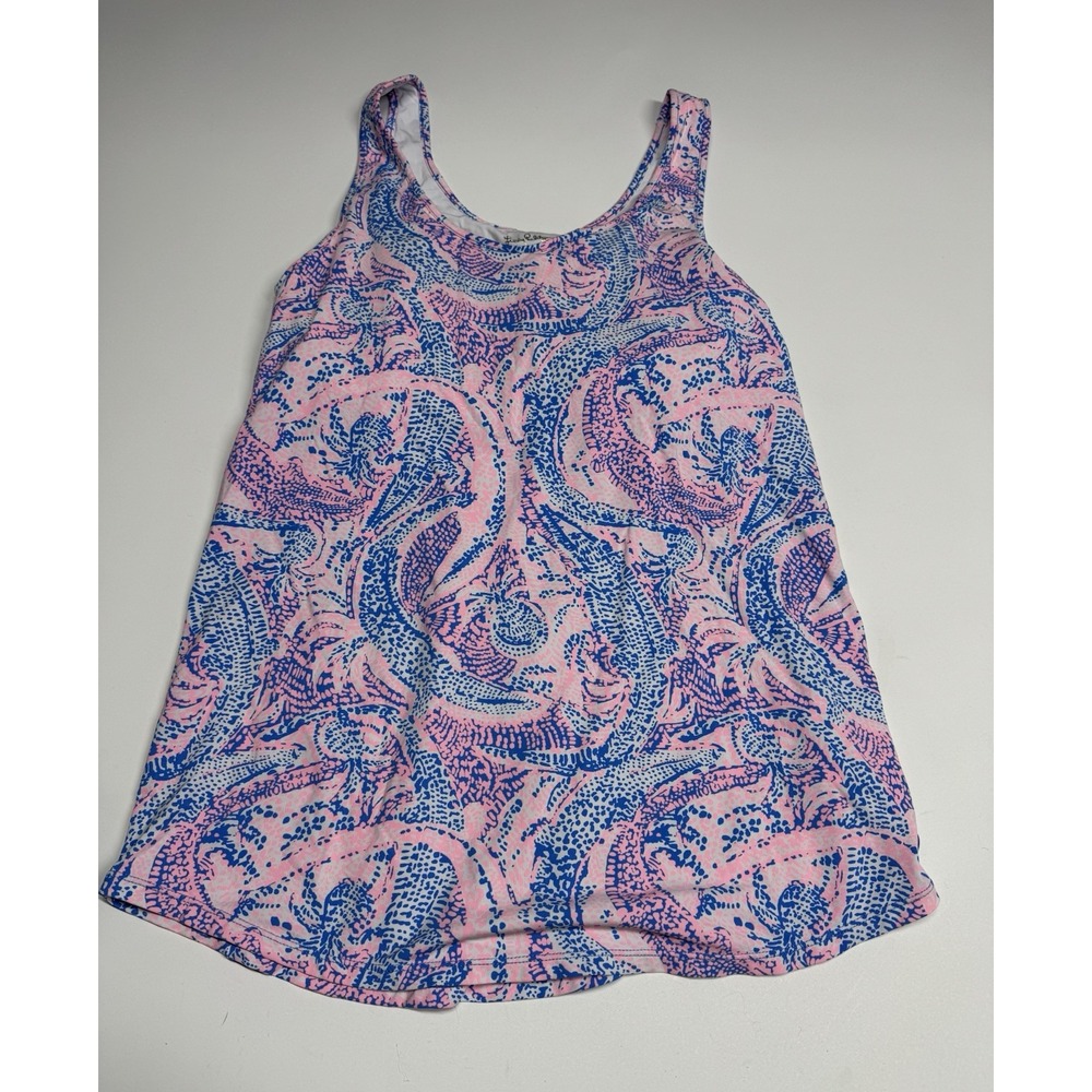 Lilly Pulitzer M Luxletic Dri Fit Athletic Tank Top  Maybe Gator